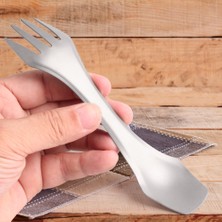 Top Sport 2-In-1 Spork Titanyum Kaşık Çatal Piknik Seyahat Kamp (Yurt Dışından)