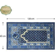 Fantastik Seccamat Seccade Kadife Dokulu 65 x 120 cm. Baskı Desenli Diz Ağrıtmayan Suni Deri Tabanlı