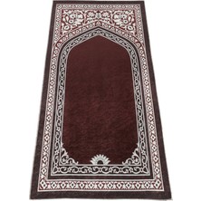 Fantastik Seccamat Seccade Kadife Dokulu 65 x 120 cm. Baskı Desenli Diz Ağrıtmayan Suni Deri Tabanlı