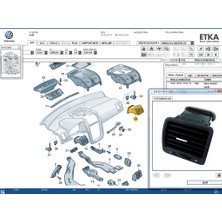 Parça Deponuz Jetta Mk5 (2006 -- 2010) Sağ Ön Havalandırma Izgarası 1K0819704D / 1K0819704