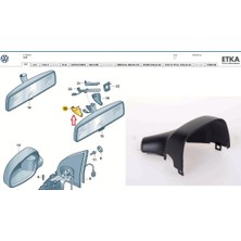 Parça Deponuz  Volkswagen Iç Dikiz Ayna Kapağı. Sol Taraf