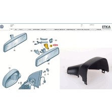 Parça Deponuz  Volkswagen Iç Dikiz Ayna Kapağı. Sağ Taraf