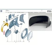 Parça Deponuz Transporter (2010 -- 2019) Sol Dikiz Ayna Kapağı. Orijinal Ürün