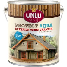 Ünlü Protect Aqua Su Bazlı Dış Cephe Vernik 2,5 Lt