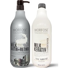 Tuzsuz Biotin Şampuan+Milk Keratin Saç Bakım Kremi
