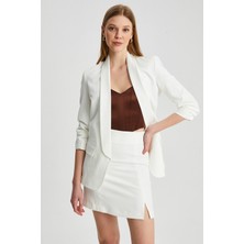 Parkkaron Kadın Kısa Önden Yırtmaçlı Etek