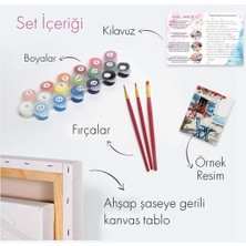 Tabdiko Sayılarla Boyama Seti 40 x 50 cm Tuval Şasesine Gerili Sahil Kasabası