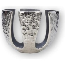 Vitale Sparta Küçük Mumluk Silver 21X15CM AK.JA0031