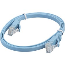 Düz Ethernet Cat6 Ağ Kablosu Yama Kurşun Akıllı Tv / Ps4 0.5m Mavi Için(Yurt Dışından)