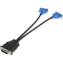 Dms-59 Pin Erkek Çift VGA Bayan Y Splitter Video Kartı Adaptörü Kablosu