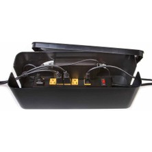 Lovıver Kablo Yönetimi Kutusu Kordon Organizatör 16 "kapak Gizletici Tel Plug-Siyah Gizle (Yurt Dışından)