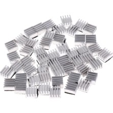 Lovıver 50X Isı Emici Alüminyum Soğutucu Soğutucu Fin Mini Gümüş 8.8 x 8.8 x 5mm (Yurt Dışından)