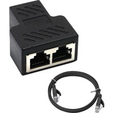 Lovıver 2 Port Splitter Adaptörü Lan Ethernet Kablo Bağlayıcı Fiş Adaptörü + Kablo (Yurt Dışından)