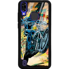 Spoyi Reeder P13 Blue Hayalet Sürücü Tasarımlı Glossy Telefon Kılıfı