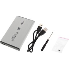 Lovıver 2.5 Inç Hdd Harici Sabit Sürücü Muhafaza Adaptörü, Usb 2.0 Sata Sabit Disk Gri (Yurt Dışından)