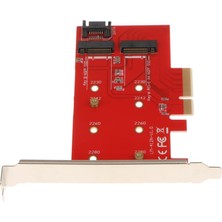 Lovıver 2 Port Ngff M.2 B + M Key Ssd Pcı-E Pcı Express 4x 4 Lane Adaptörü Kartına (Yurt Dışından)