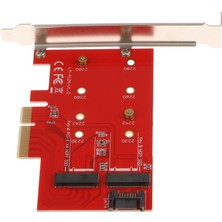 Lovıver 2 Port Ngff M.2 B + M Key Ssd Pcı-E Pcı Express 4x 4 Lane Adaptörü Kartına (Yurt Dışından)