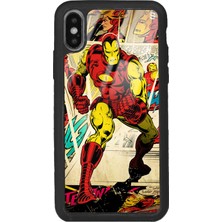 Spoyi Apple iPhone x - Xs Iron Man Demir Adam Tasarımlı Glossy Telefon Kılıfı