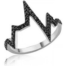 Gümüş Kalp Ritmi Kadın Yüzük