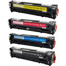 Eko Kartuş Hp Color Laserjet CP1515N (CB540-CB541-CB542-CB543) Set Muadil Toner