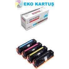 Eko Kartuş Hp Color Laserjet CP2025N (CC530A-CC531A-CC532A-CC533A) Set Muadil Toner