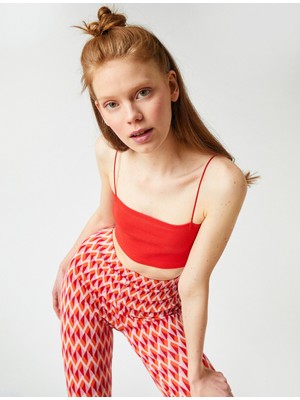 Koton İnce Askılı Crop Atlet