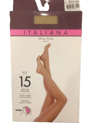 ITALIANA FERRAMENTA 15 Denye Parlak Burunsuz Maxi Külotlu