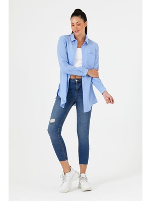 Pera Club Katlanabilir Kol Detaylı Gömlek