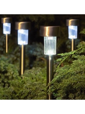 XMARKETTR Solar Güneş Enerjili Bahçe Lambası 10 Lu Set Metal Gövdeli