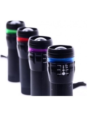 XMARKETTR Şeritli Zoomlu Fener Dağcı Kamp Outdoor Fener Lamba