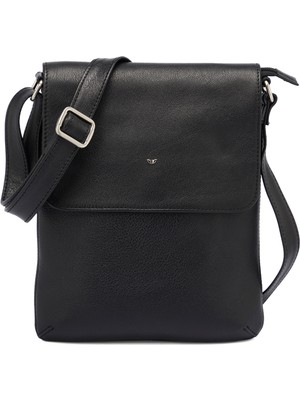 Tergan Siyah Deri Kadın Askılı Çanta 02955A85