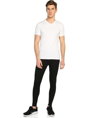 Erkek Siyah 2'li Paket Termal Şardonlu Tayt Içlik ELF568T0125T2CCM