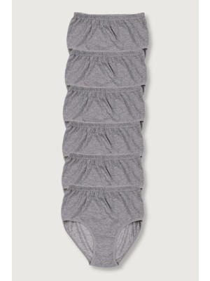 Kadın Beyaz 6'lı Paket  Ribana Bato Külot ELF568T0922CCM6