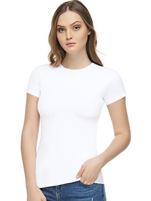 Kadın Siyah Pamuklu Elastan Body ELT2202