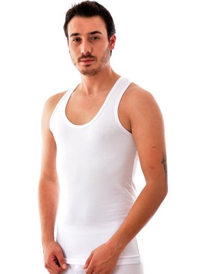 Erkek Beyaz 3 Adet Elit 1304 Spor Elasthan Atlet