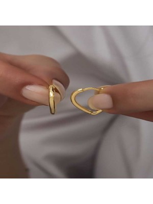 Gumush Gümüş  Kalp Kadın Küpe