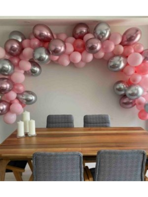 Bal10 Dünyası Özel Gün Krom-Pastel Balon Konsepti 100 Adet