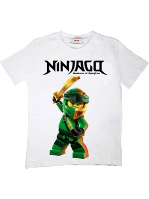 TakeTshirt Ninjago Çocuk Tişört Beyaz Unisex