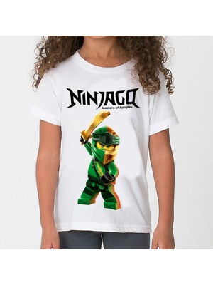 TakeTshirt Ninjago Çocuk Tişört Beyaz Unisex