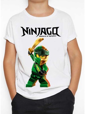 TakeTshirt Ninjago Çocuk Tişört Beyaz Unisex