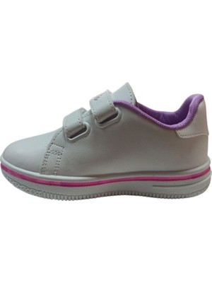 Gezer 03244 Çocuk Beyaz-Lila Barbie Sneaker Ayakkabı