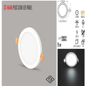 Ct-5646 9W/3200K Plus LED Panel Armatür(G.ışığı)