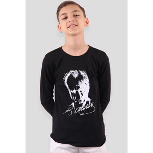 Atatürk Baskılı Uzun Kollu 23 Nisan 19 Mayıs 30 Ağustos 10 Kasım Süper Kalite Çocuk T-Shirt
