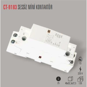 Ct-9183 25A Modüler Aydınlatma Kontaktörü