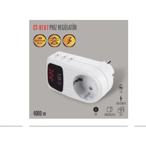 CT-9187 Priz REGÜLATÖR(150-280V-4000W)