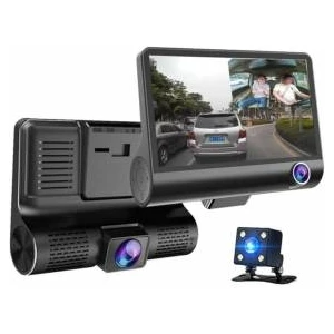 DEX-400 1080P Yol Kayıt 3 Kameralı Yol-Araç Içi Geri Vites Gece Görüşlü