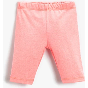 2SMG40004AK Lastikli Dar Kalıp Düz Pembe Bebek Tayt