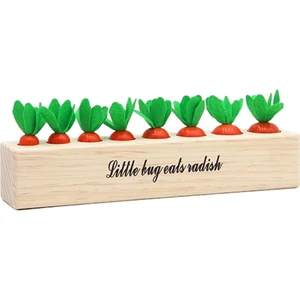Ahşap Montessori Eğitim Sıralama Oyuncakları Şekil Boyutu Sıralama Yapboz Oyunu Sadece Havuç (Yurt Dışından)