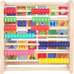 Ahşap Abaküs Sayma Numarası Eğitim Bebek Hediyeleri Flap Hesaplama Için (Yurt Dışından)