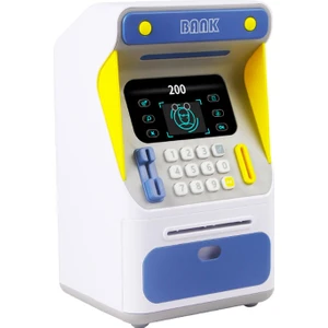 Oyuncak Atm Banka Makinesi Kumbara Yüz Tanıma Para Bankası 3+ Mavi (Yurt Dışından)